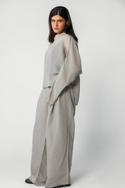 The Eclipse Drape Top grey