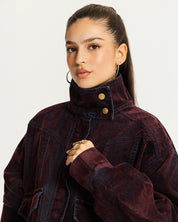 The double take jacket dark red