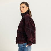 The double take jacket dark red