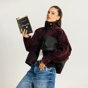 The double take jacket dark red