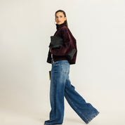 The double take jacket dark red