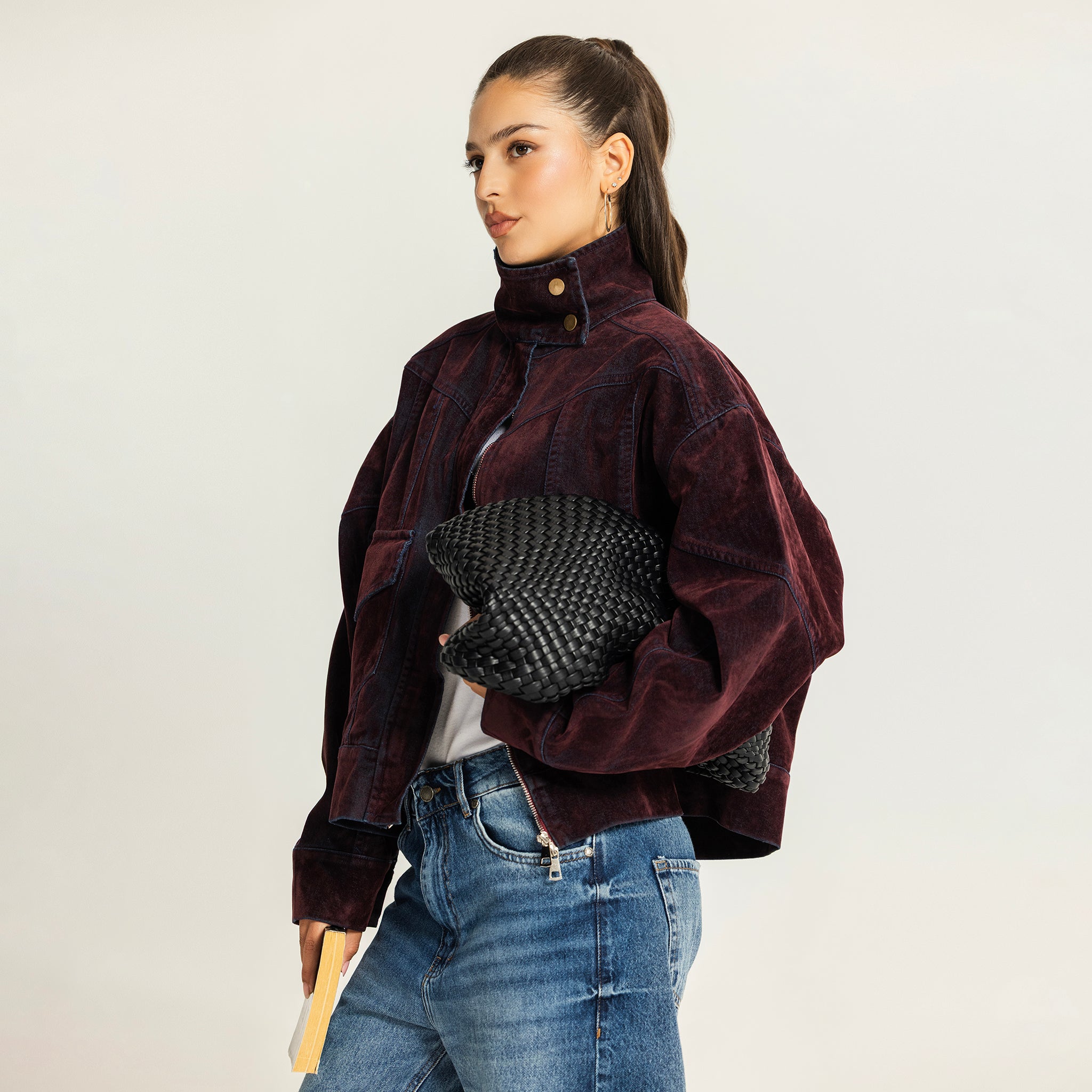 The double take jacket dark red
