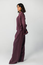 The Eclipse Drape Top burgundy
