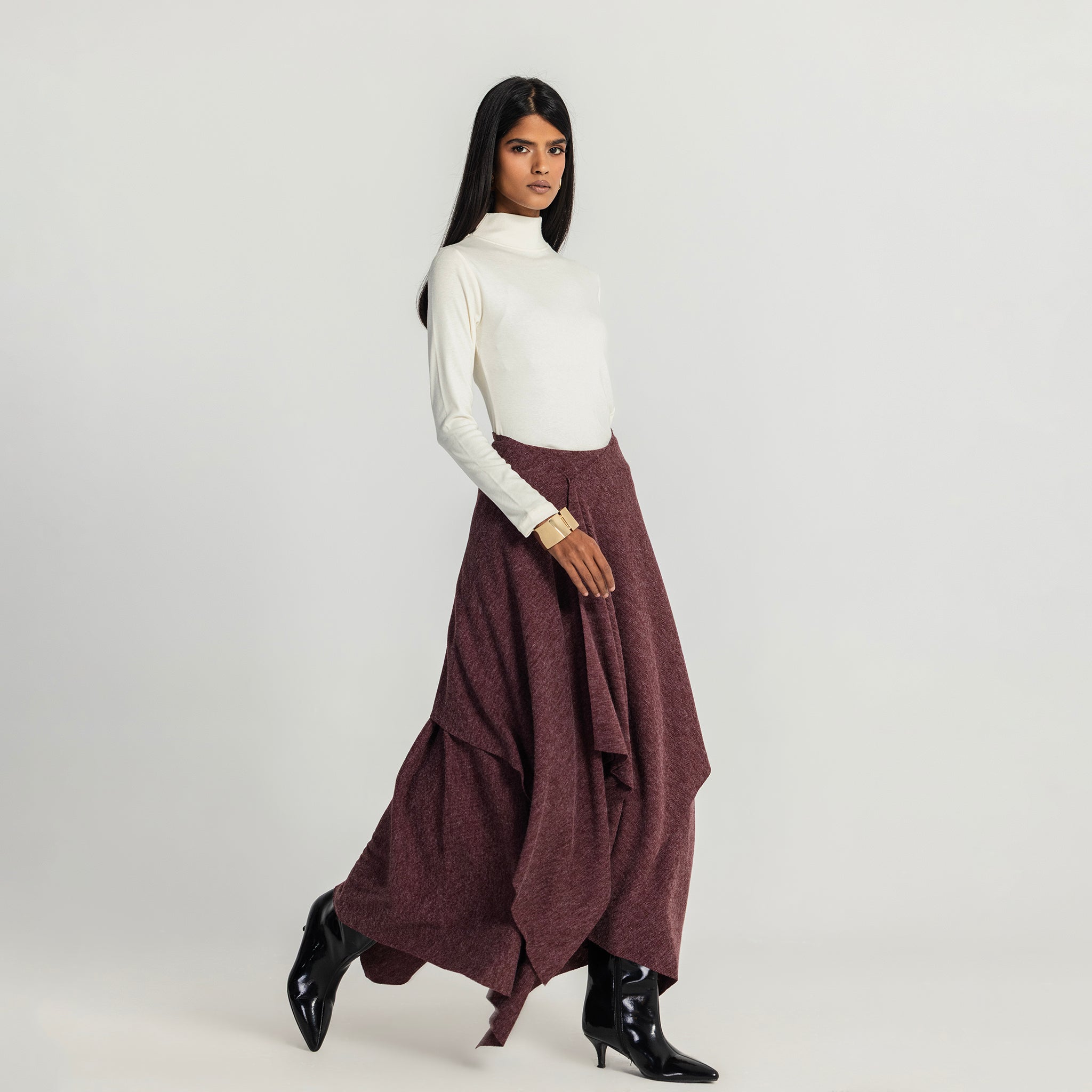 The detour skirt Burgundy