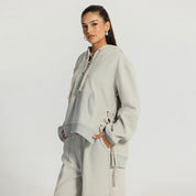 The rush hour hoodie  Light gray