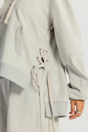 The rush hour hoodie  Light gray