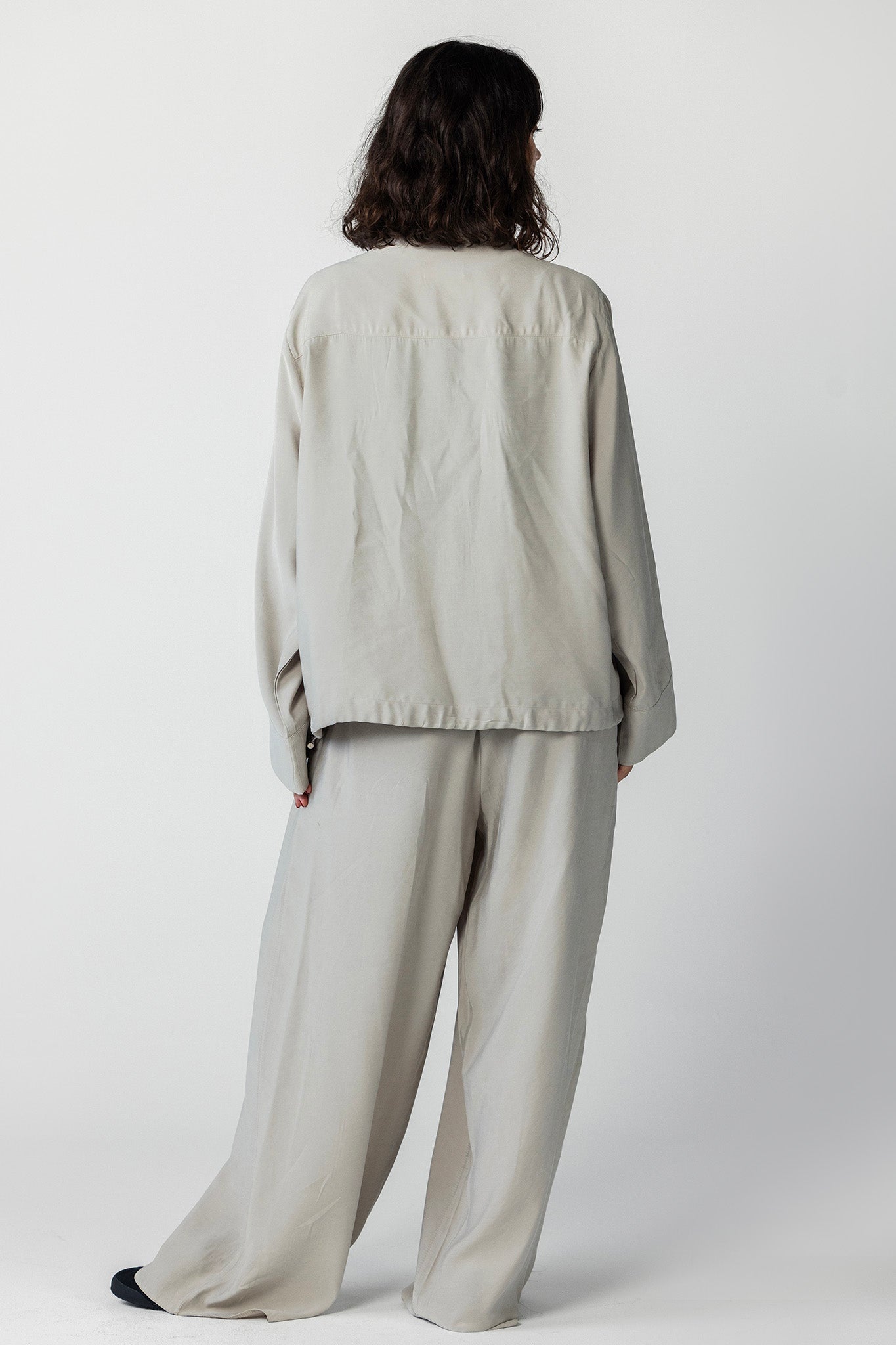 The Ash Grey High-Collar Jacket