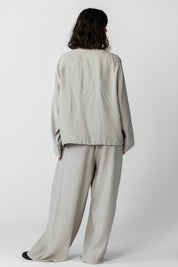 The Ash Grey High-Collar Jacket