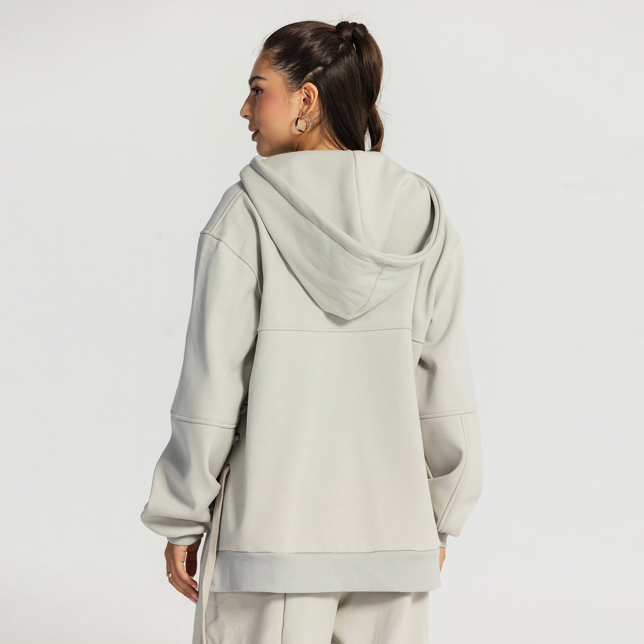 The rush hour hoodie  Light gray