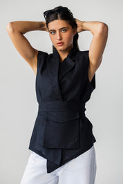 The Sand-mark Vest Black