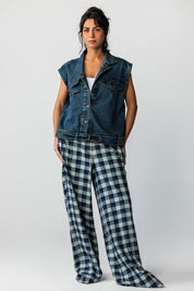 The Asym Denim vest