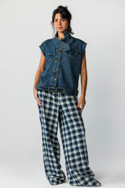 The Asym Denim vest