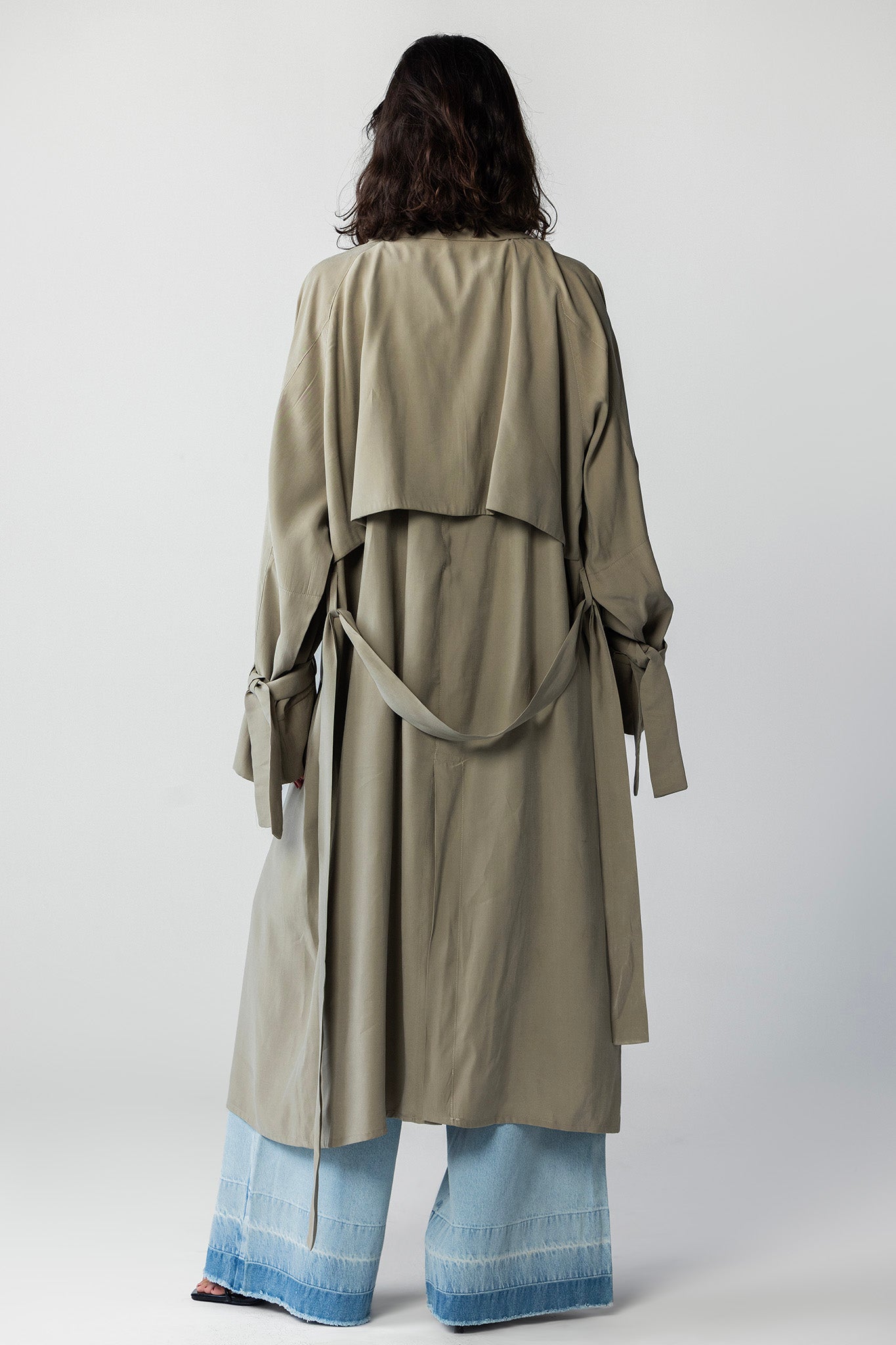 The Onyx Longline Duster Coat BEIGE