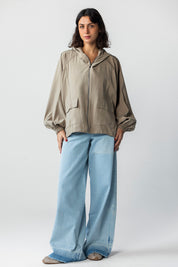 he Sand Hooded Utility Jacket