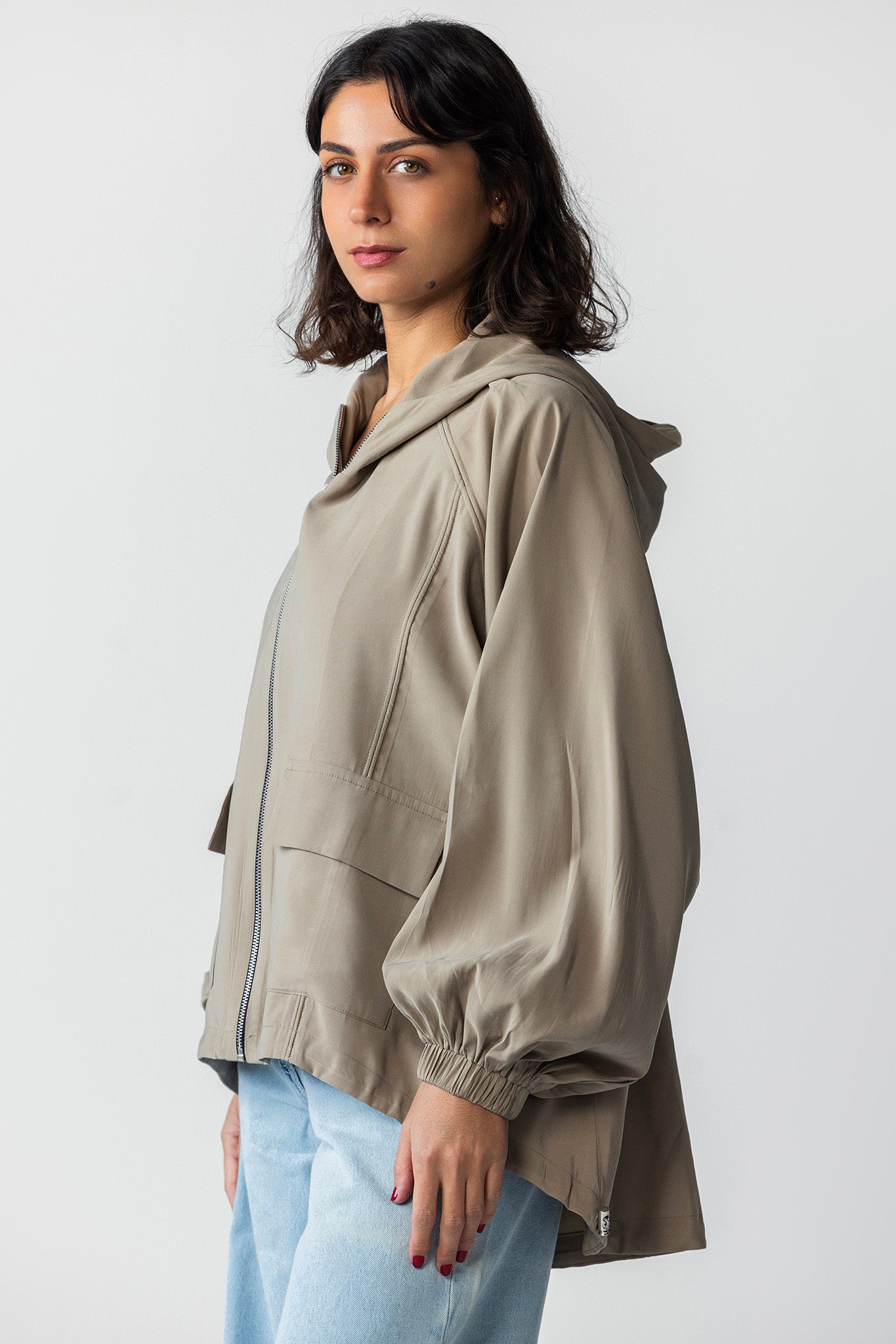 he Sand Hooded Utility Jacket