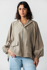 he Sand Hooded Utility Jacket