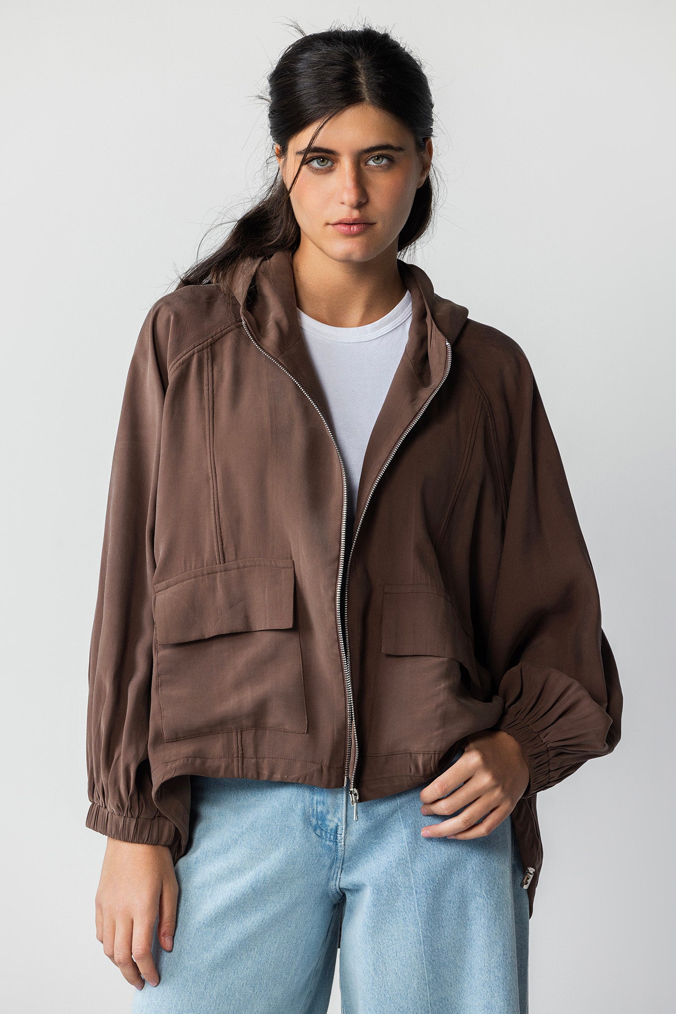 The Cocoa Hooded Utility Jacket