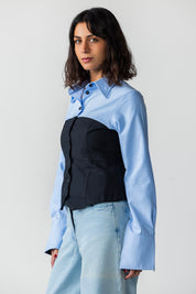 Oxford Waistcoat & Undershirt Ensemble black