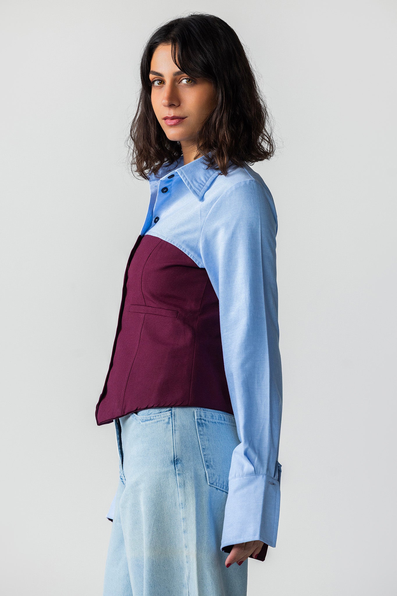 Oxford Waistcoat & Undershirt Ensemble DARKRED