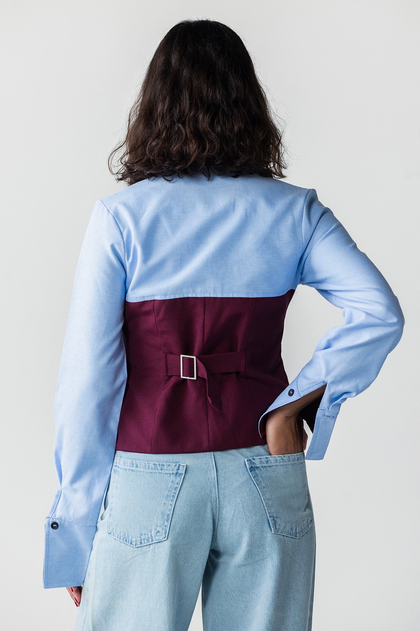 Oxford Waistcoat & Undershirt Ensemble DARKRED