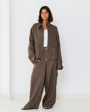 The utility jacket Dark Brown