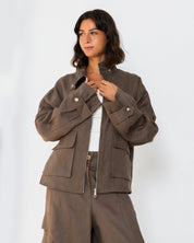 The utility jacket Dark Brown