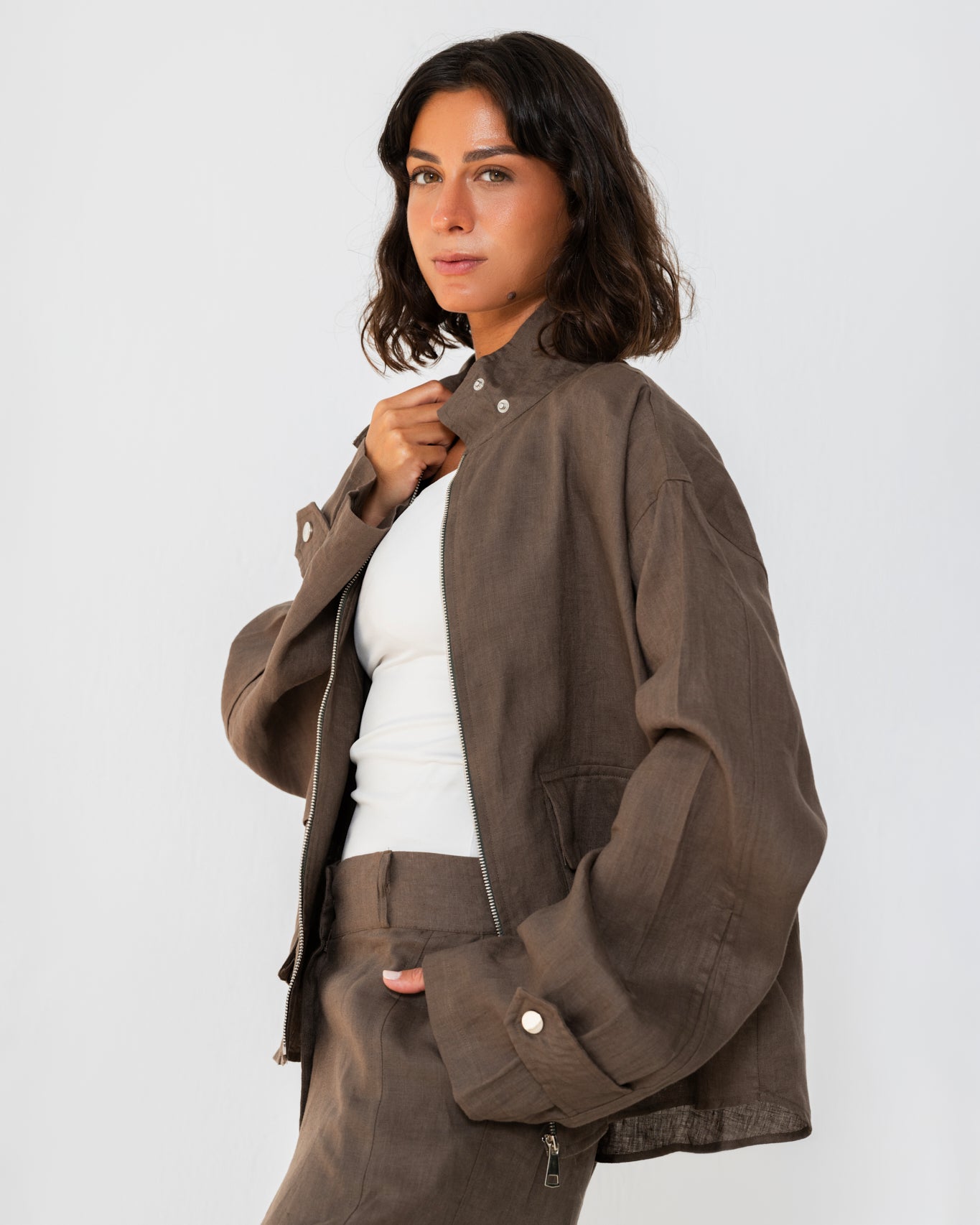 The utility jacket Dark Brown