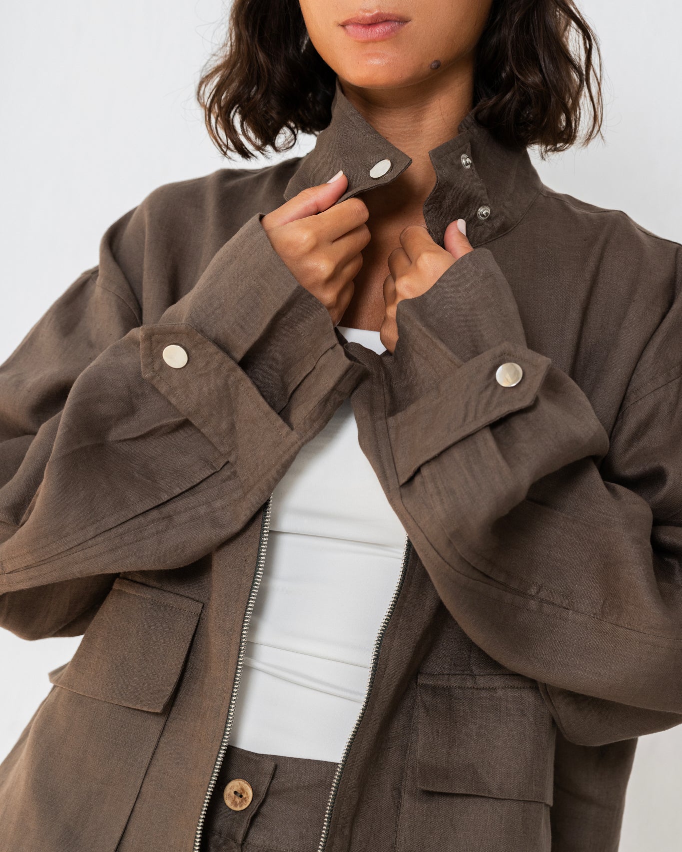 The utility jacket Dark Brown