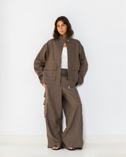 The utility jacket Dark Brown