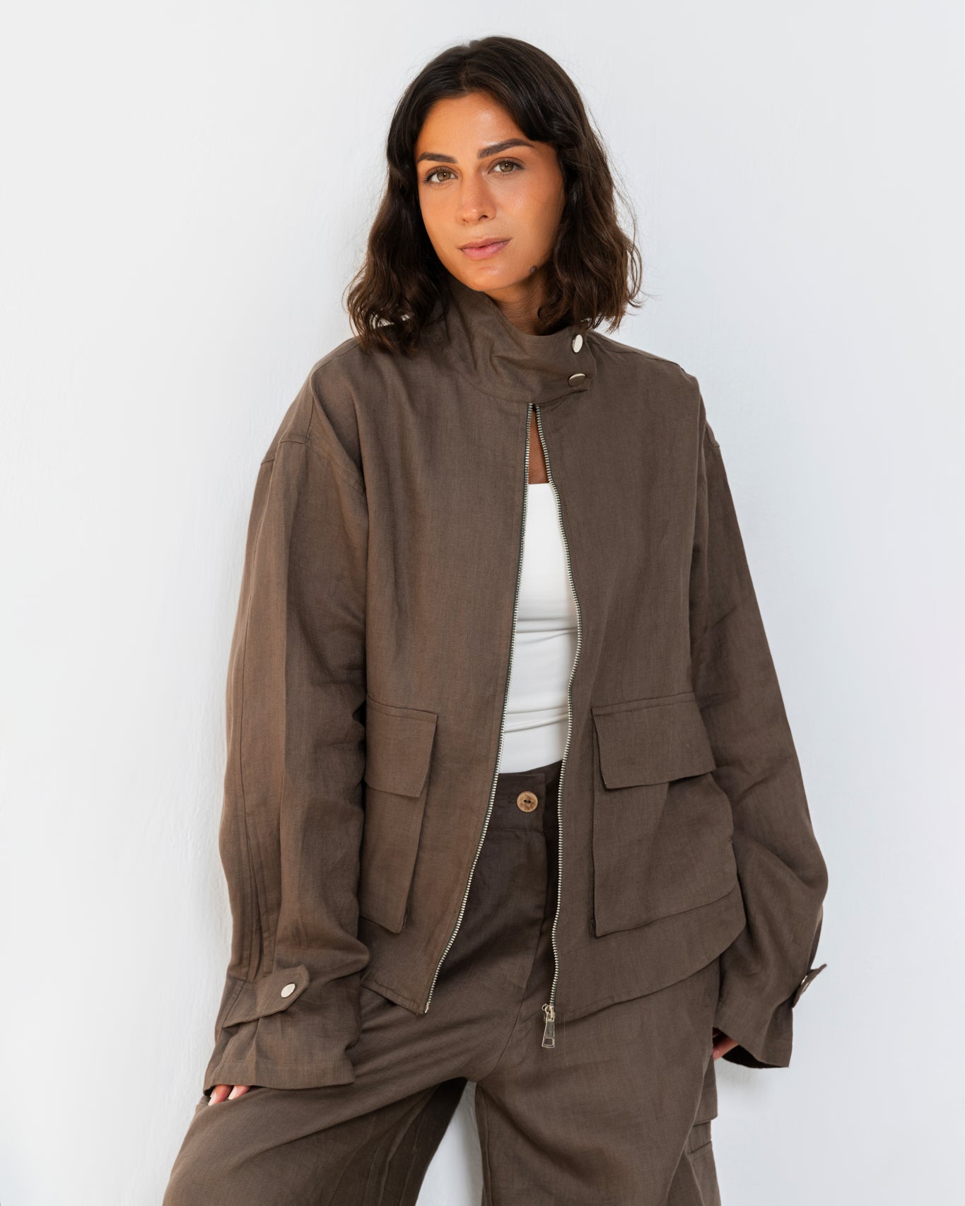 The utility jacket Dark Brown