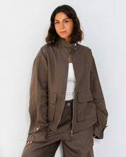 The utility jacket Dark Brown