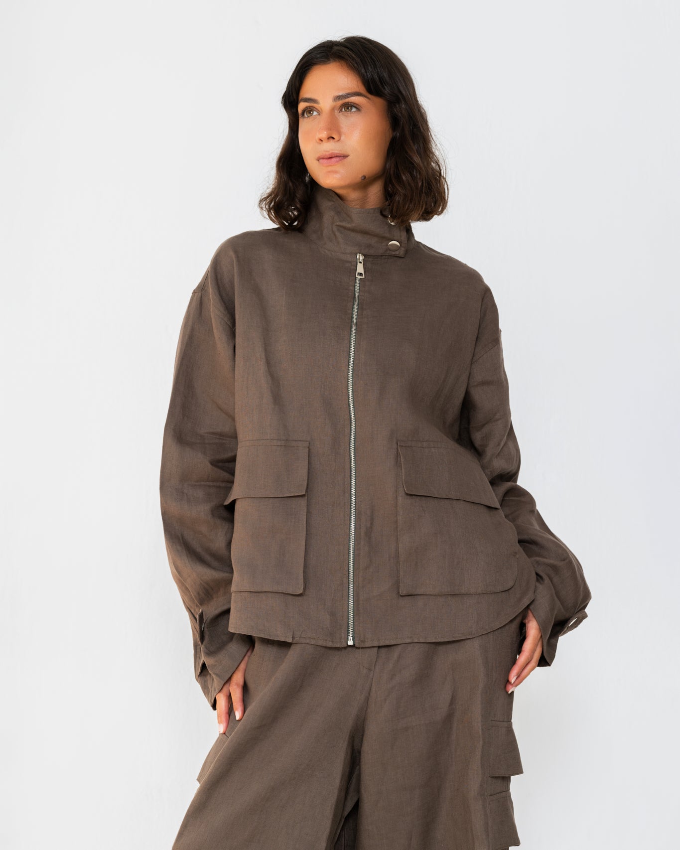 The utility jacket Dark Brown