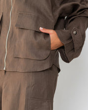 The utility jacket Dark Brown