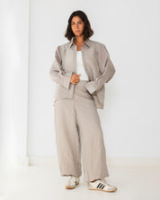 Pinstripe Balloon pants