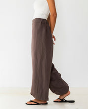 Pinstripe balloon pants