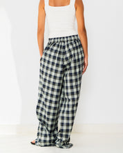 Checkered Wide-Leg pants