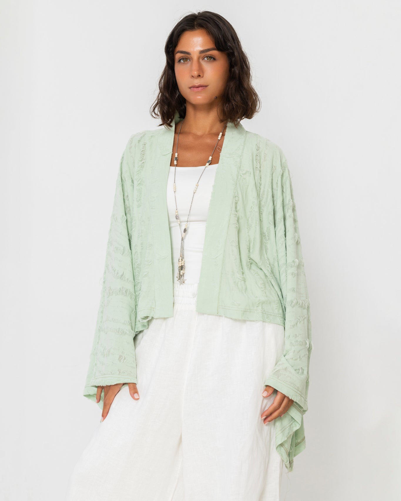 Textured Flow Cardigan