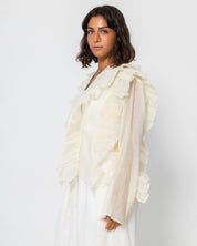 The cream sheer Cardigan