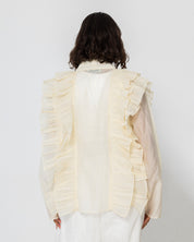 The cream sheer Cardigan