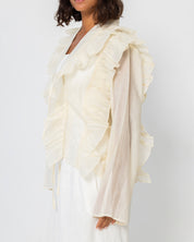 The cream sheer Cardigan