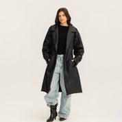 The crossroad coat black