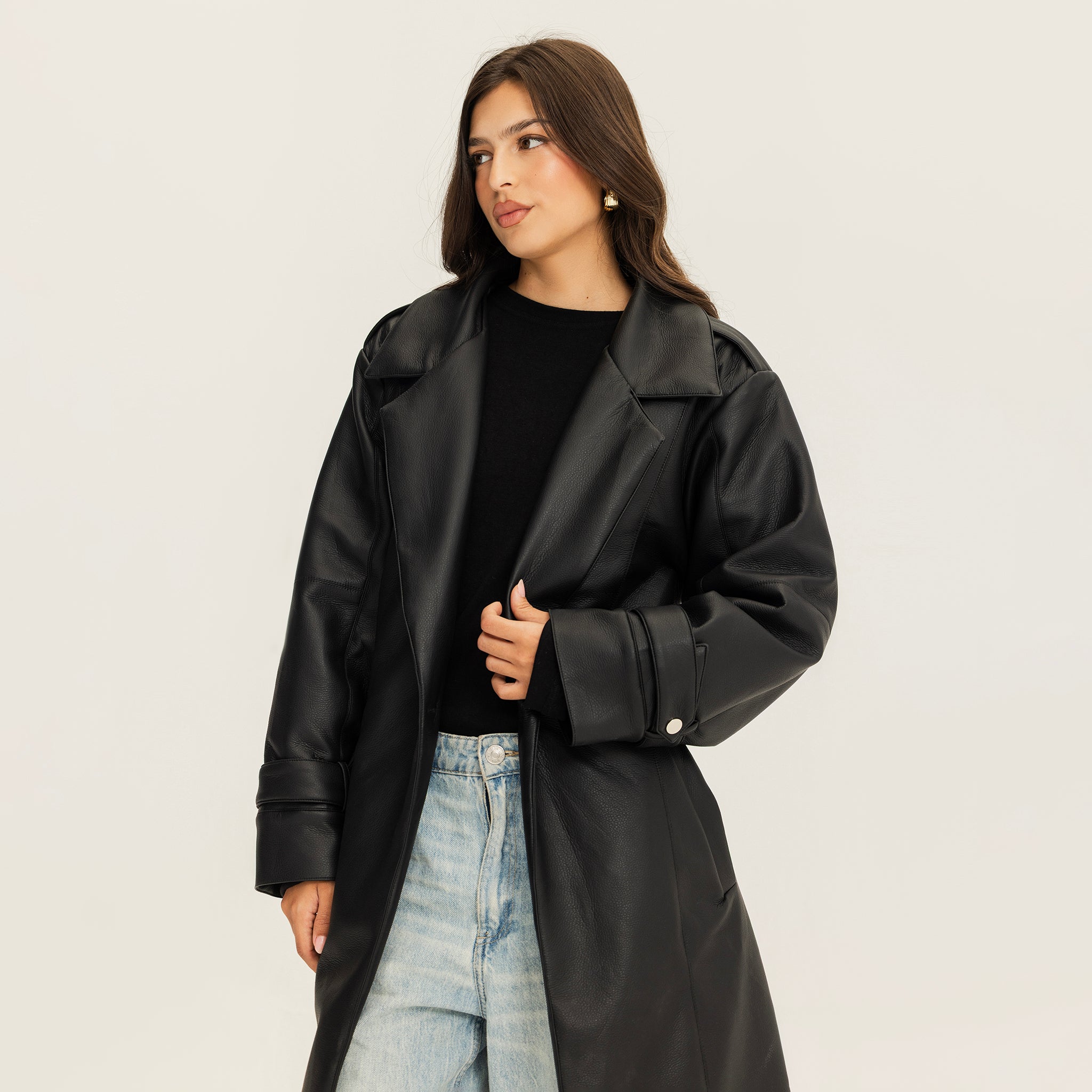 The crossroad coat black