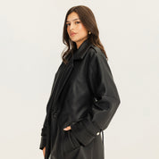 The crossroad coat black