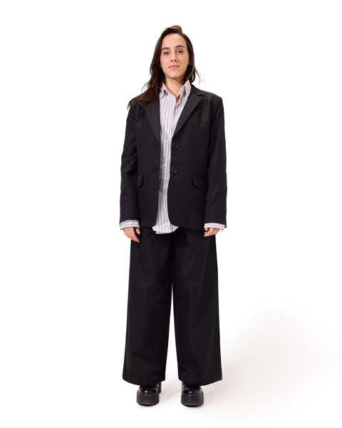 Loose Fitting Wide Leg Pants BLACK