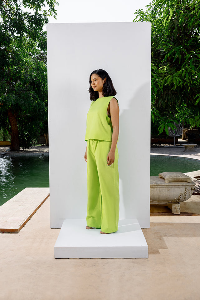 Linen Pants - Neon