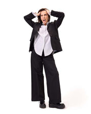 Loose Fitting Wide Leg Pants BLACK