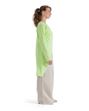 Asymmetric Cross-Front Cotton Top - Neon