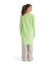 Asymmetric Cross-Front Cotton Top - Neon