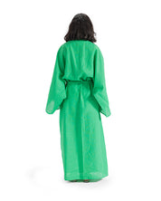 Linen Loose Dress - Green