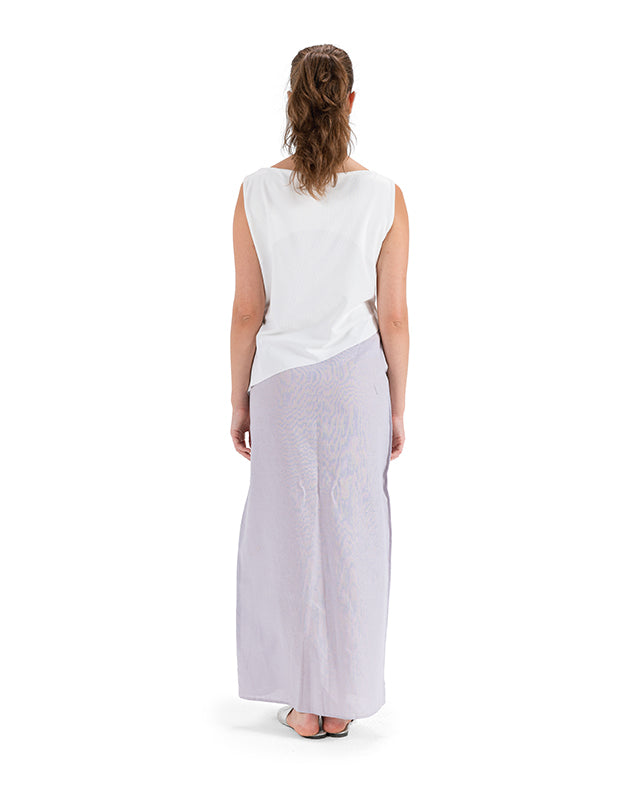 SKIRT LK LINEN GRAY